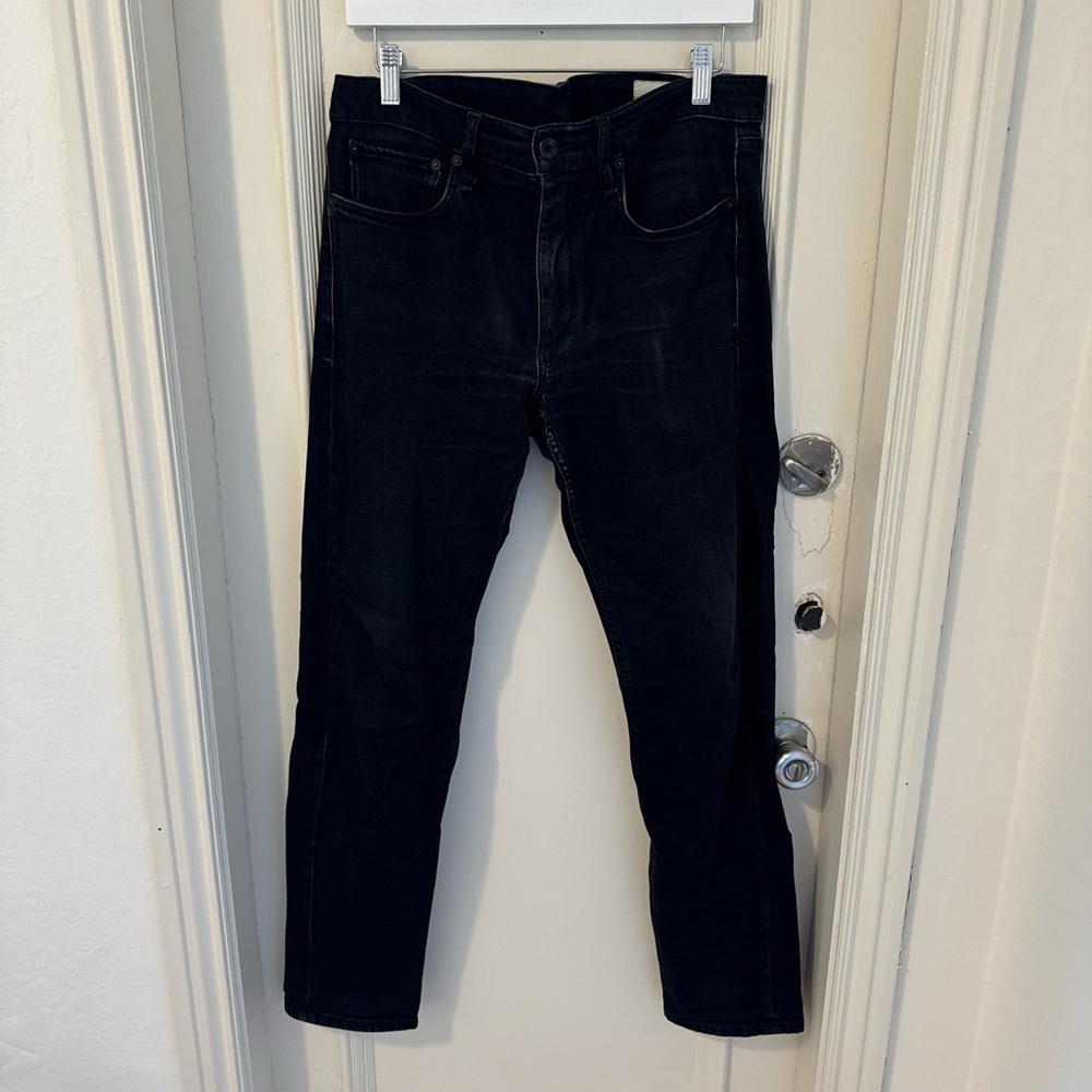rag & bone black denim jeans 31 x32
